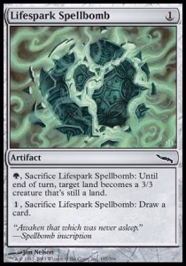 Lifespark Spellbomb – Mirrodin (Common) [MRD-197]
